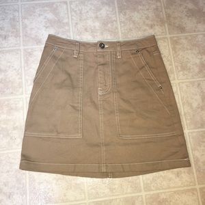 H&M Khaki Jean Skirt